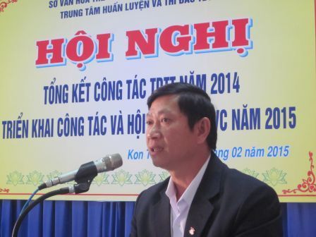 Trung tâm Huấn luyện và Thi đấu TDTT tỉnh Kon Tum tổ chức Hội nghị cán bộ CC-VC năm 2015.